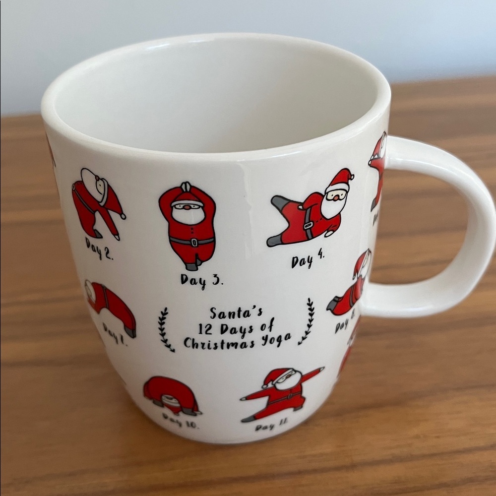 MAGENTA Designer Collection Santa's 12 Days of Christmas Yoga Ceramic Mug Whimsy